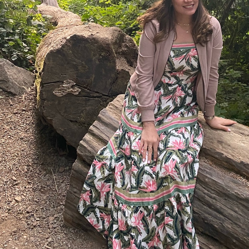 Loft linen maxi dress